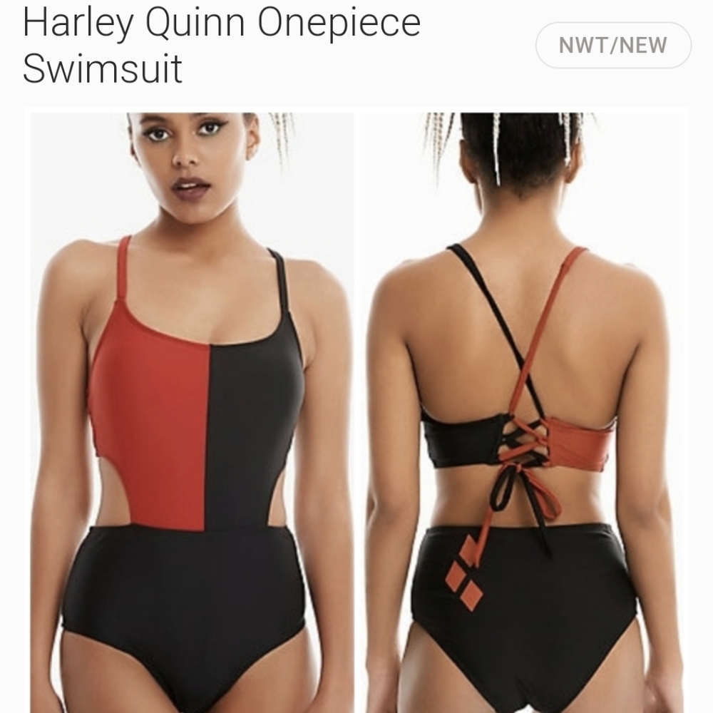 Harley Quinn one piece bathing suit
